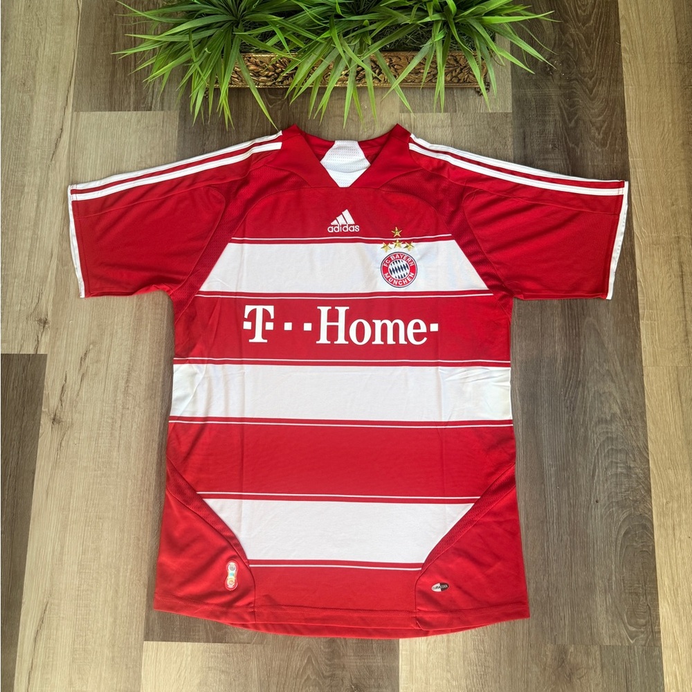 FC Bayern Munich Home Retro Soccer Jersey Vintage Football Shirt Size L Men Ads